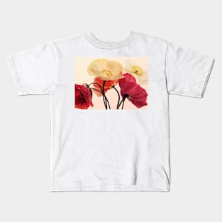 Posing Poppies Kids T-Shirt